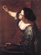 GENTILESCHI, Artemisia Self-Portrait as the Allegory of Painting fdg Norge oil painting reproduction